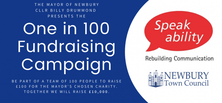 One in 100 Fundraising Campaign promotional banner